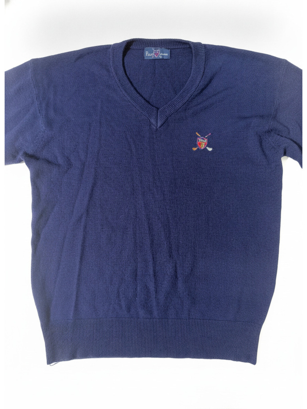 Vintage Polo Ralph Lauren Cashmere Golf Crest V-Neck Sweater